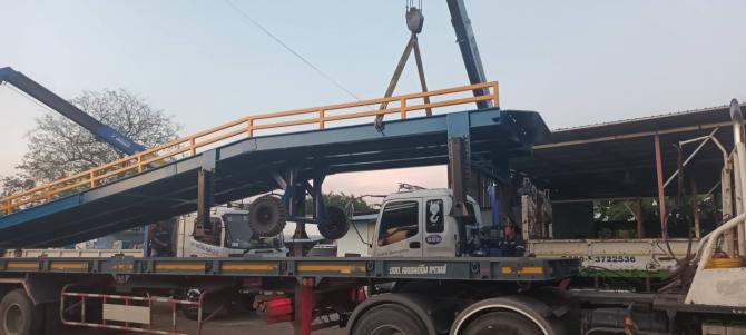 ส่งงาน สะพานโหลดสินค้า จังหวัดสุพรรณบุรี 12T